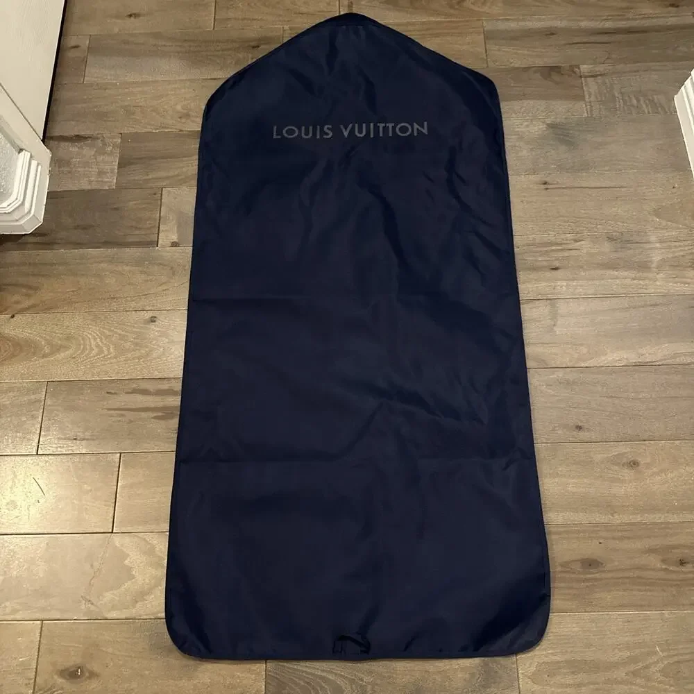 Authentic LOUIS VUITTON Long Garment Dust Bag Zipper Hanging 46”x23”x3”